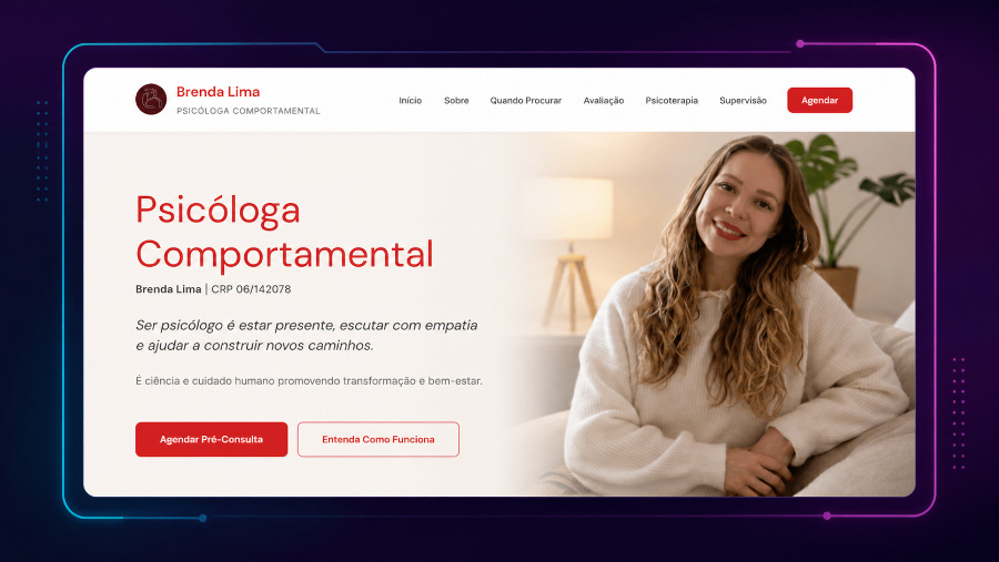 Como construímos a presença digital da clínica Brenda Lima do zero