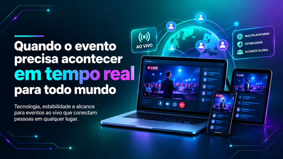 Evento interativo com perguntas e respostas em tempo real